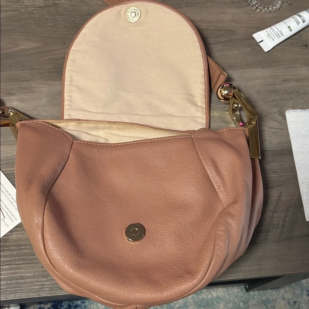 See By Chloe Lena Messenger Bag Leather Nougat with Gold Hardware and Dustbag